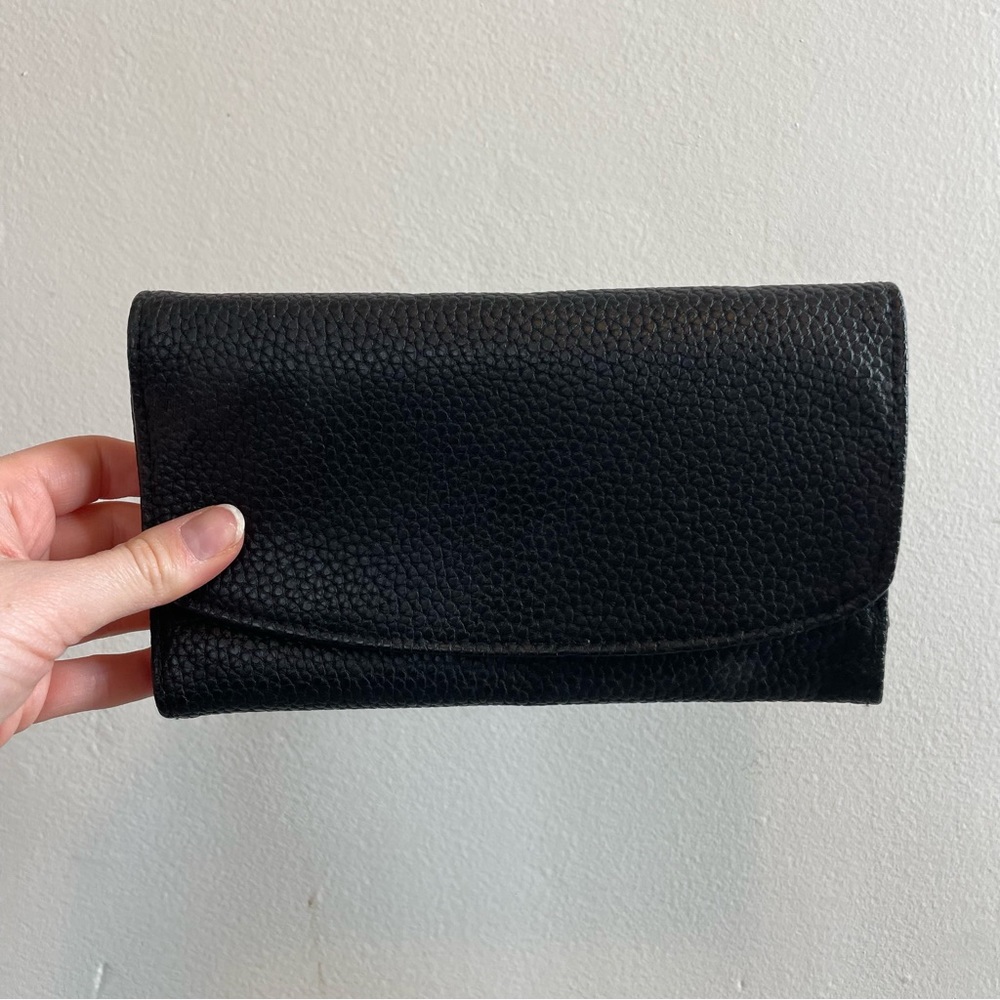 Black Clutch Purse or Wallet with Removable Strap